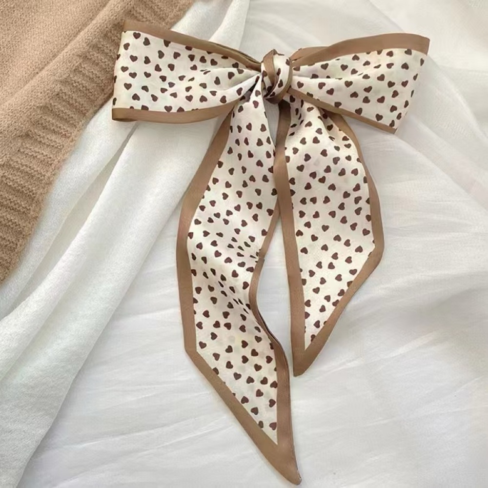 Gifts for Mom 🌸✨ Versatile Floral Accent Hair Tie / Mini Scarf